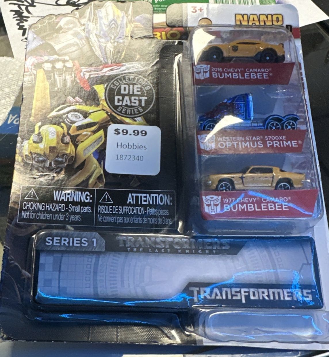 The Last Knight Nano Hollywood Rides 3-Pack Jada Die-Cast Sealed Transformers