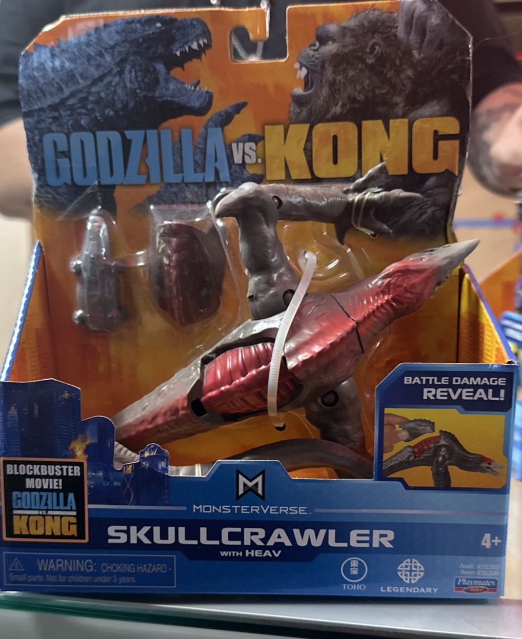 Godzilla Vs. Kong Monsterverse Skullcrawler with Heav Figure Playmates NEW