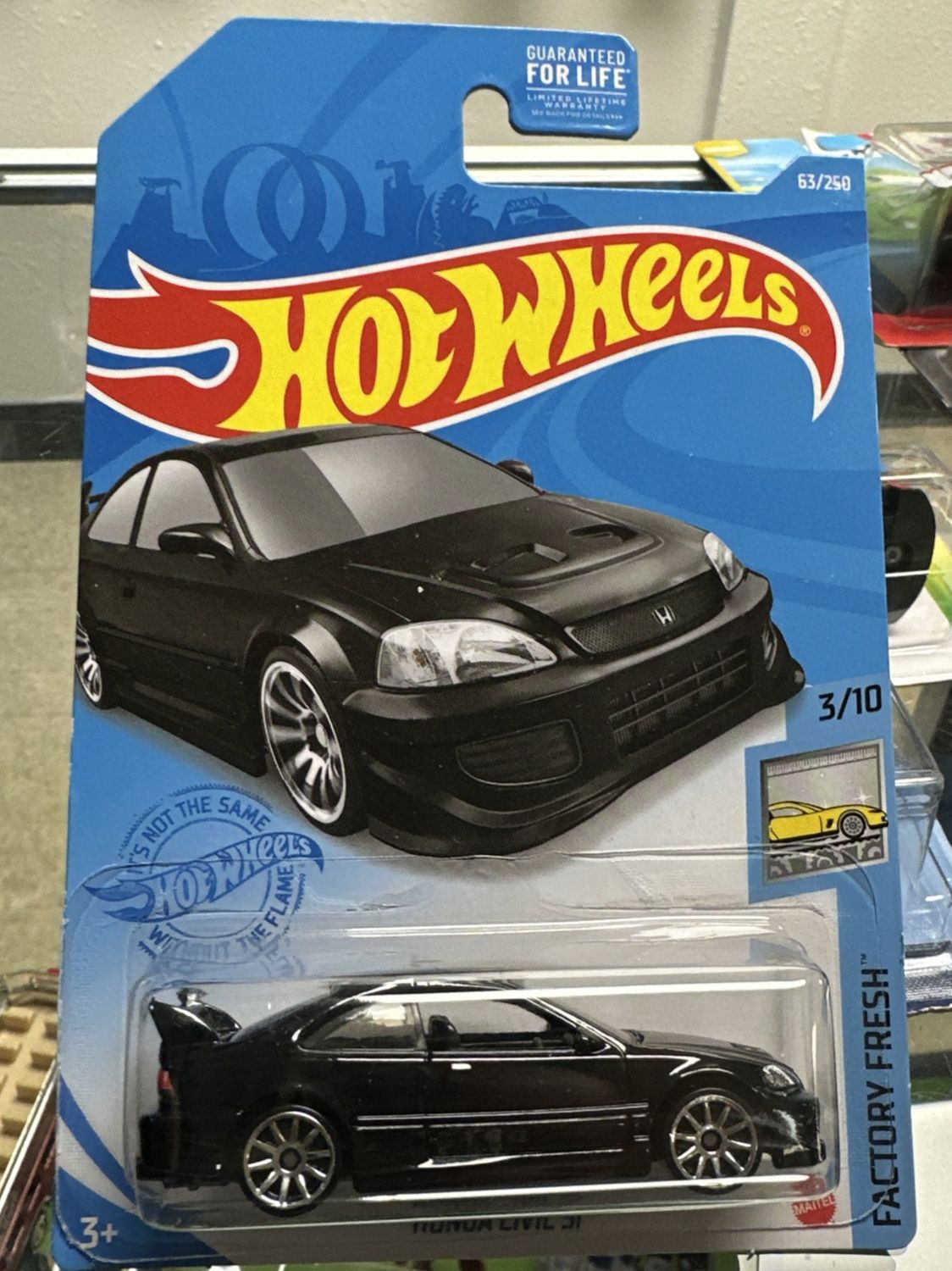 Hot Wheels Honda Civic Si Rare Black  3/10 GTC63
