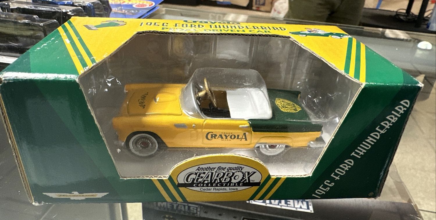 Gearbox Collectable Crayola 57 Chevy Convertible. Yellow.