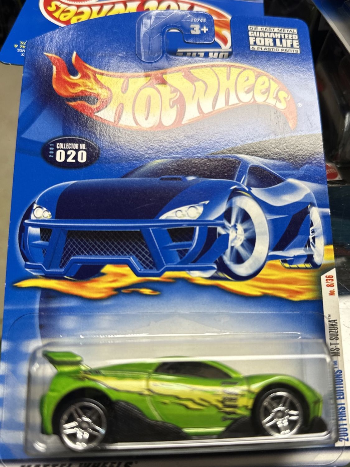 2001 Hot Wheels #20 First Editions 8/36 MS-T SUZUKA Green w/PR5 Spoke Wheels