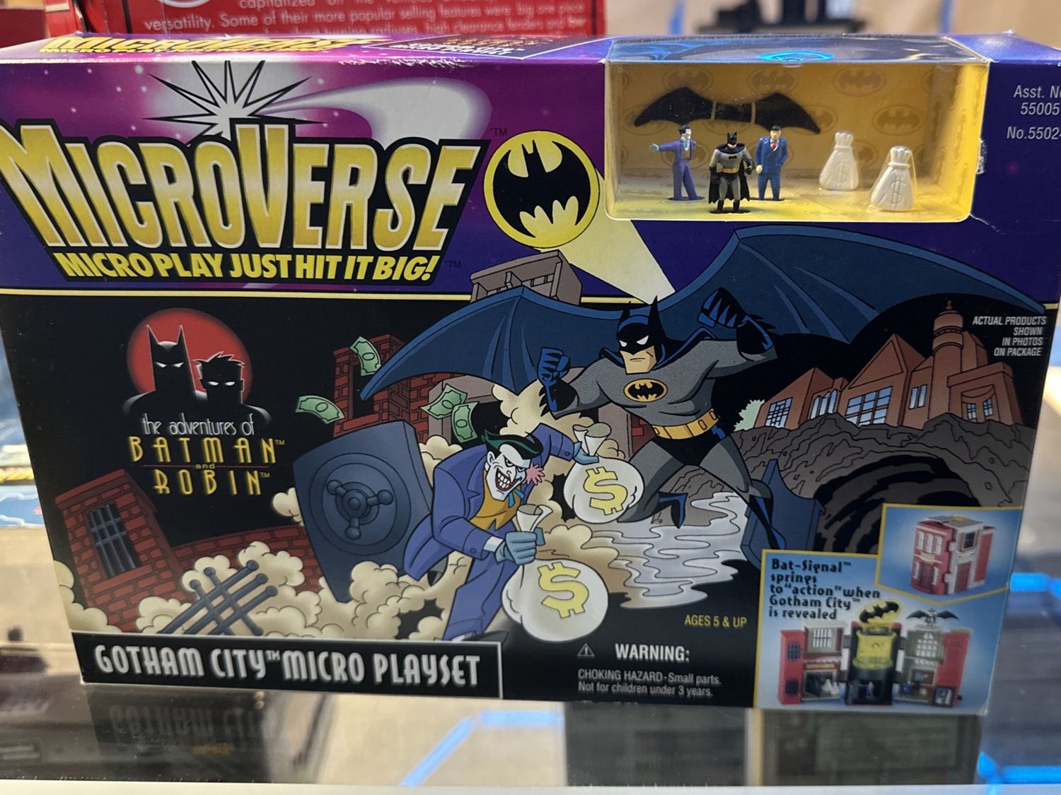 Microverse Batman &amp; Robin Gotham City Playset