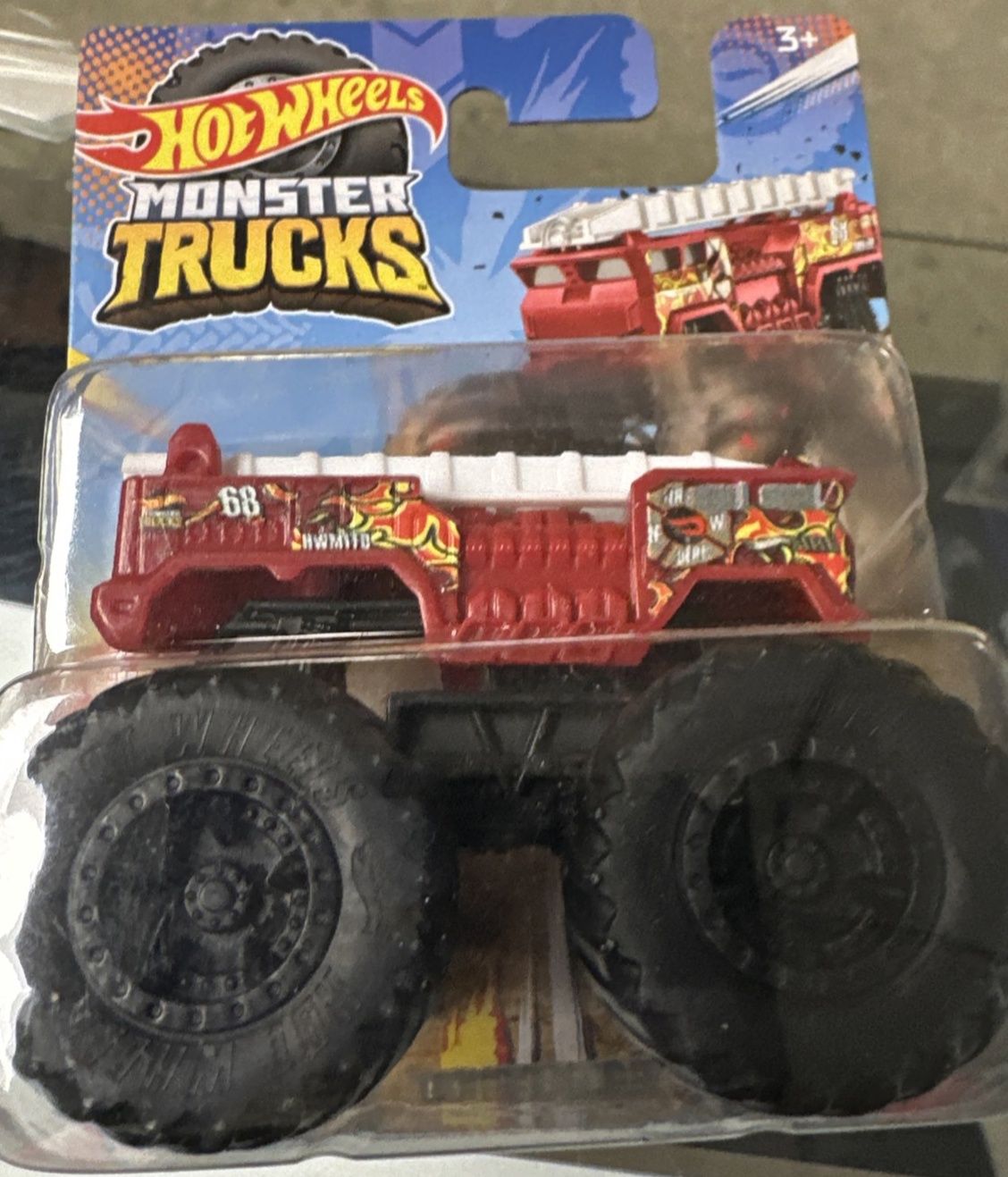 2022 mini HOT WHEELS MONSTER TRUCKS SERIES, 5 ALARM fire truck