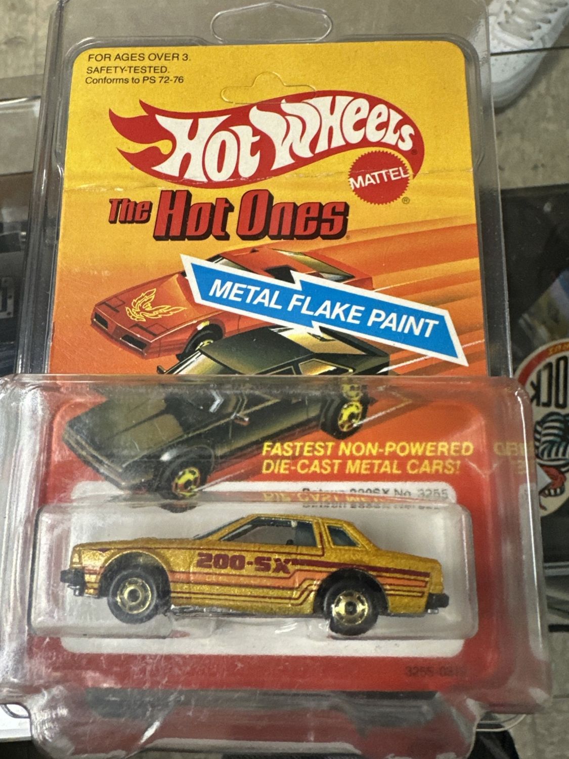 Hot Wheels 1983 The Hot Ones Datsun 200SX No. 3255 Unpunched Card Malaysia
