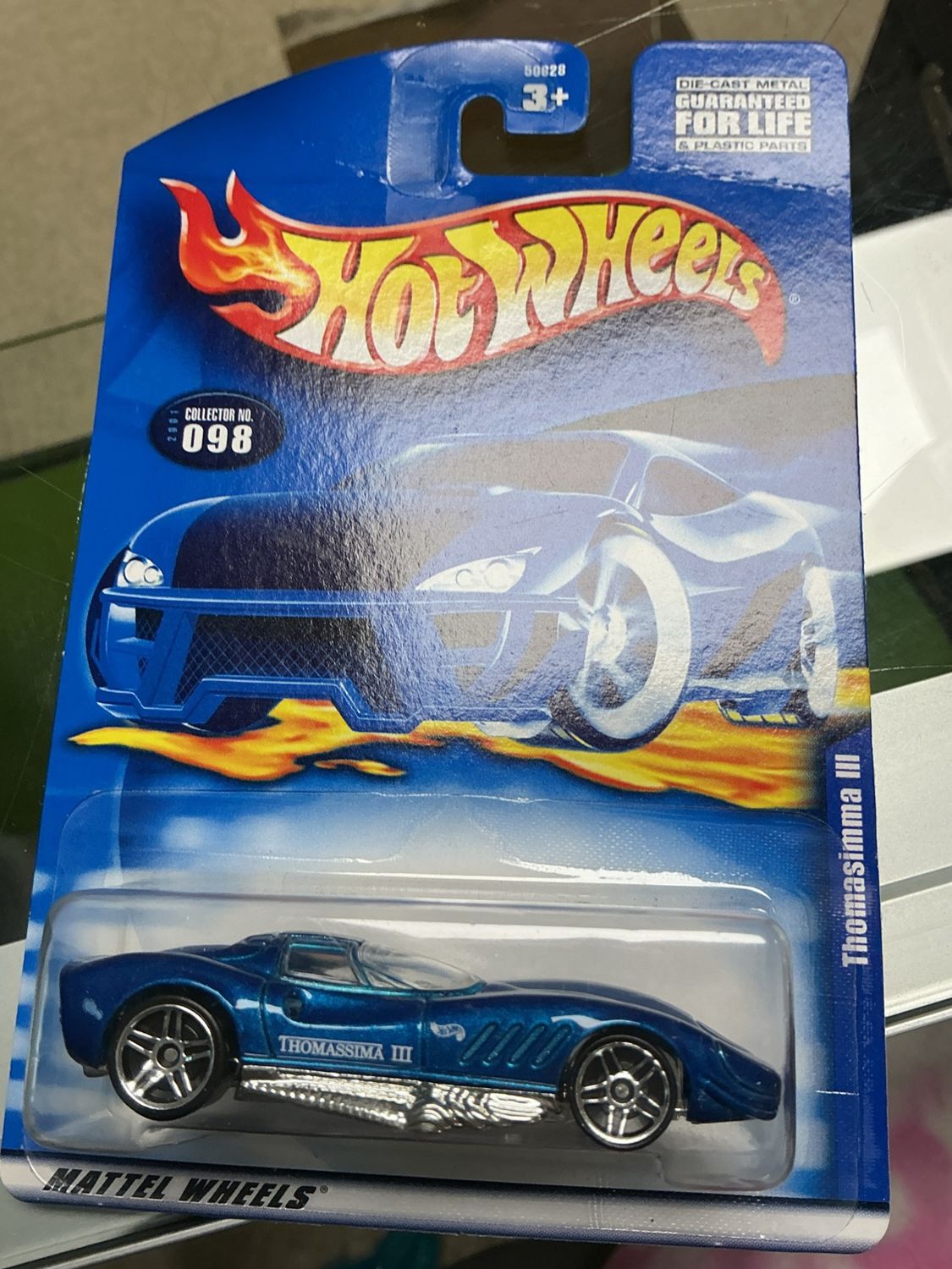 2000 Mattel Hot Wheels Thomasimma III (Chevrolet Corvette Sport Car ) Blue - New