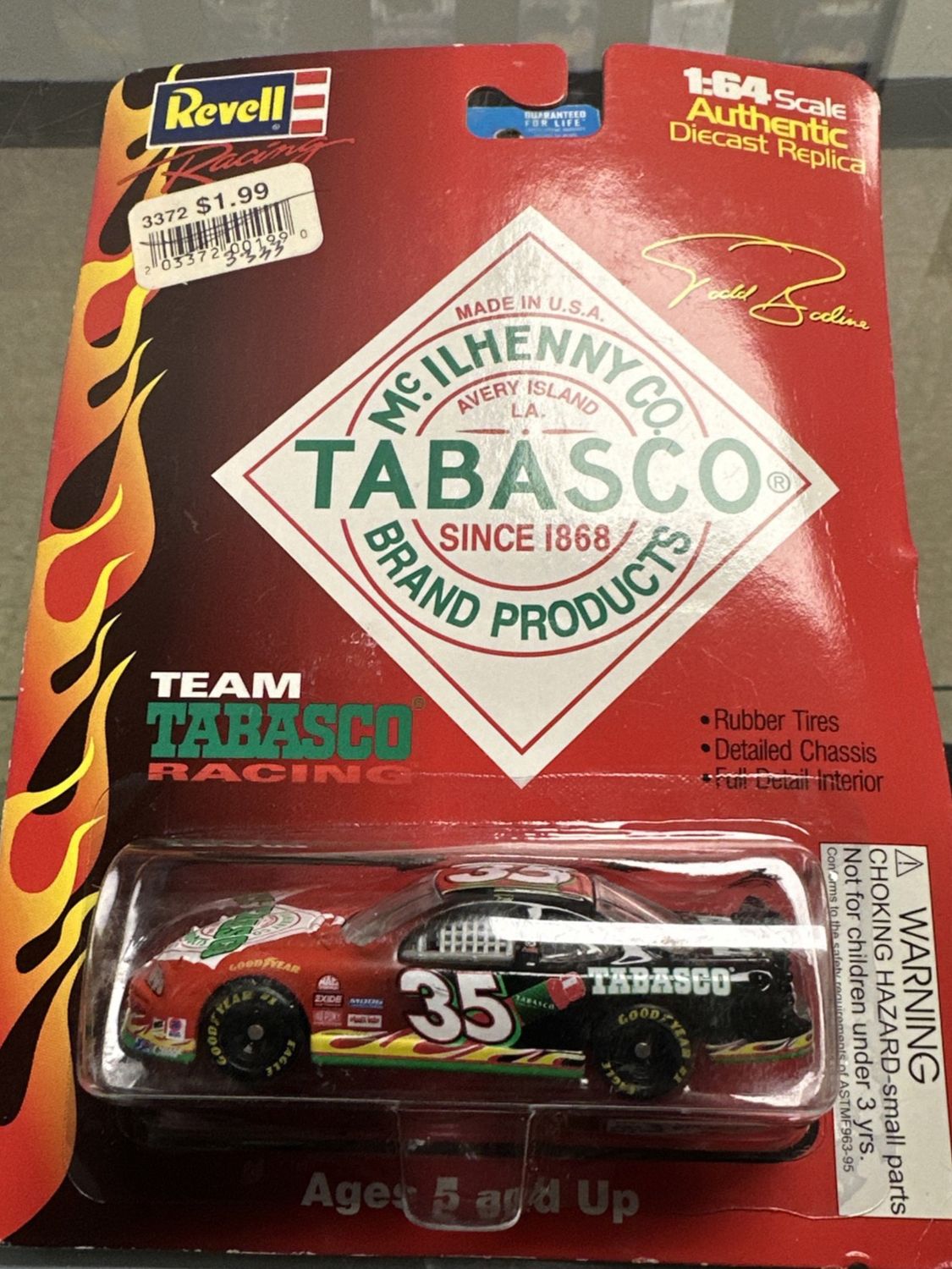 1998 Revell Todd Bodine #35 Tabasco Grand Prix 1:64 NASCAR!!!!!!!