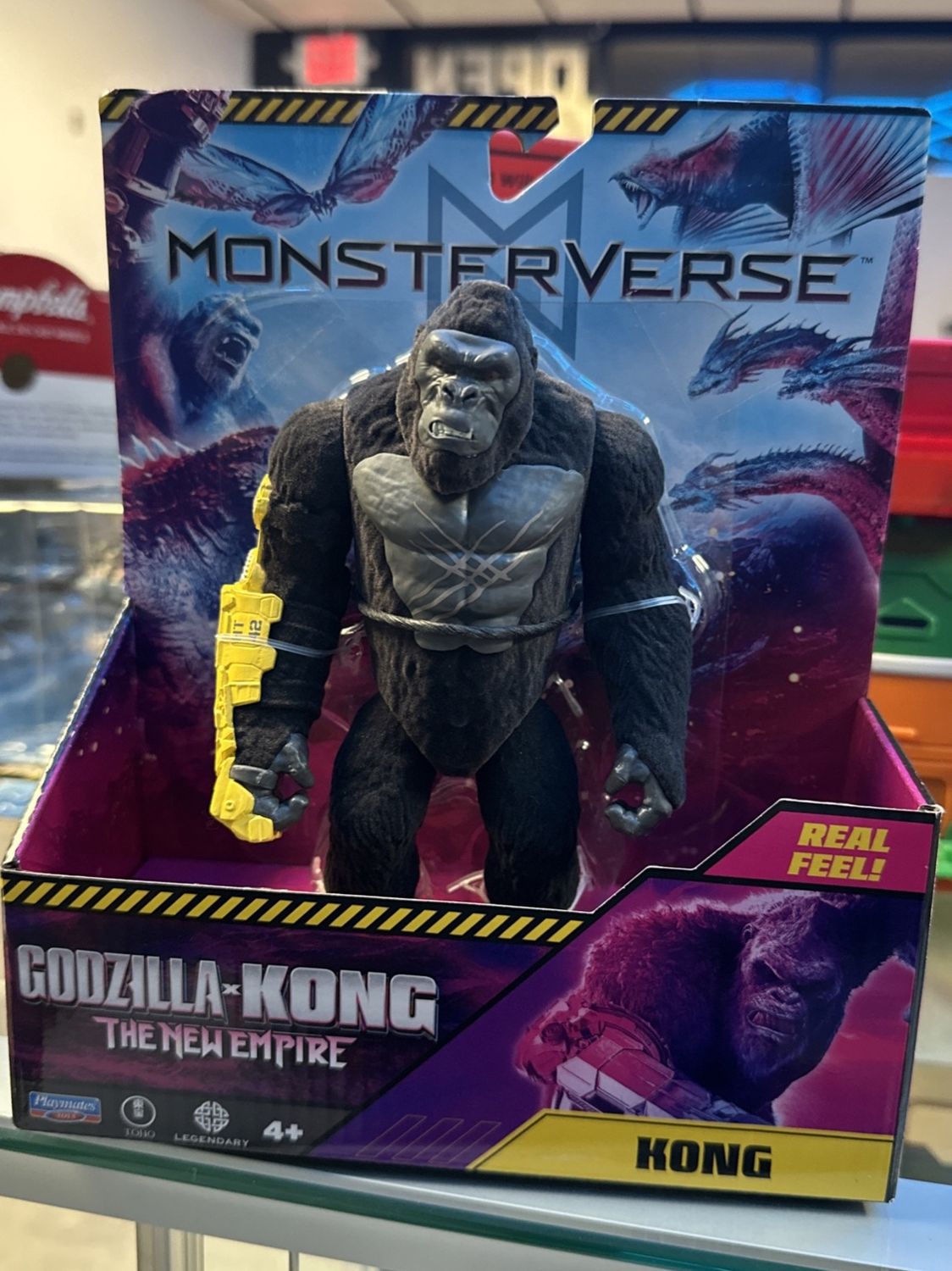 NEW Godzilla x Kong The New Empire: Kong Real Feel Fur 6in Action Figure