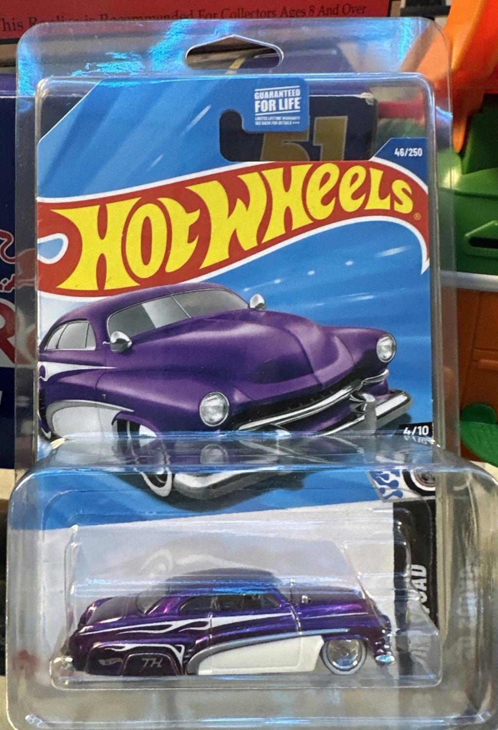 2025 HOT WHEELS B CASE SUPER TREASURE HUNT - HIROHATA MERC PURPLE SPECTROFLAME