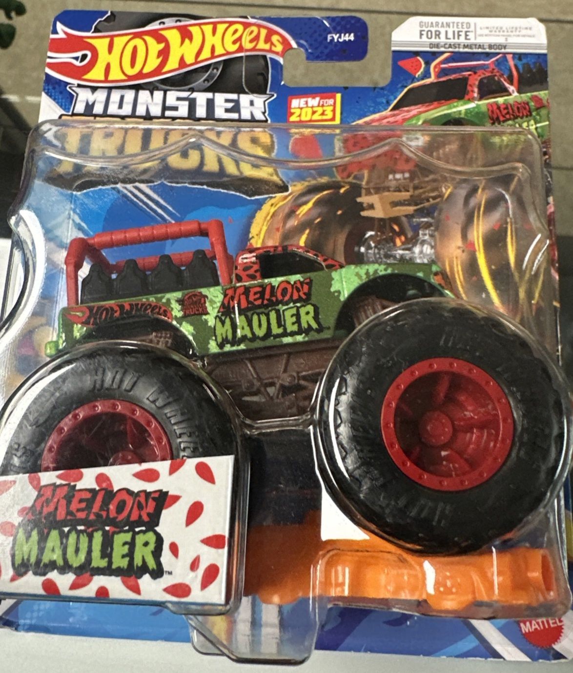 2023 HOT WHEELS MONSTER TRUCKS MELON HAULER 1:64 Rare Diecast Freestyle Wreckers