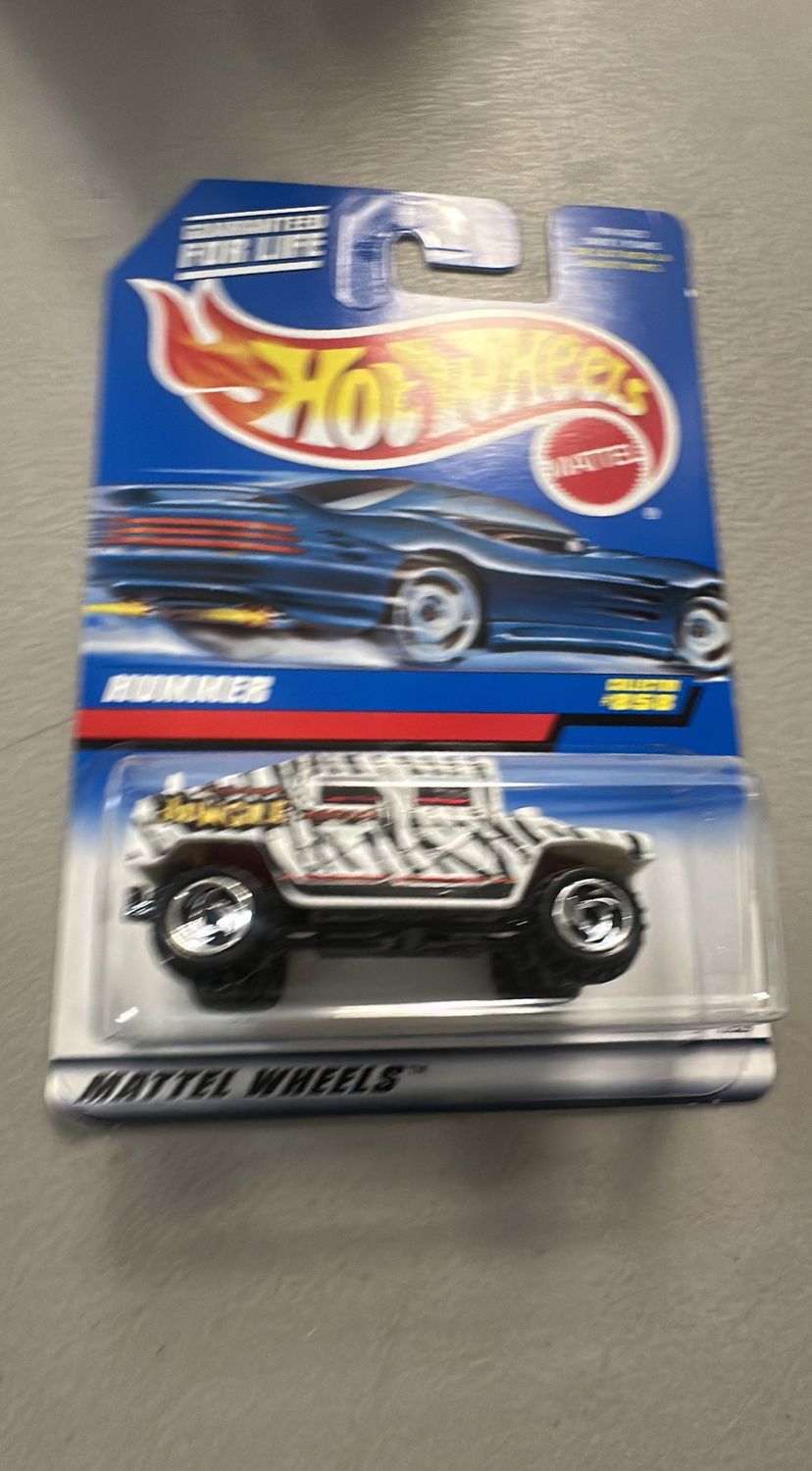 Hot Wheels Hummer White Zebra Pattern