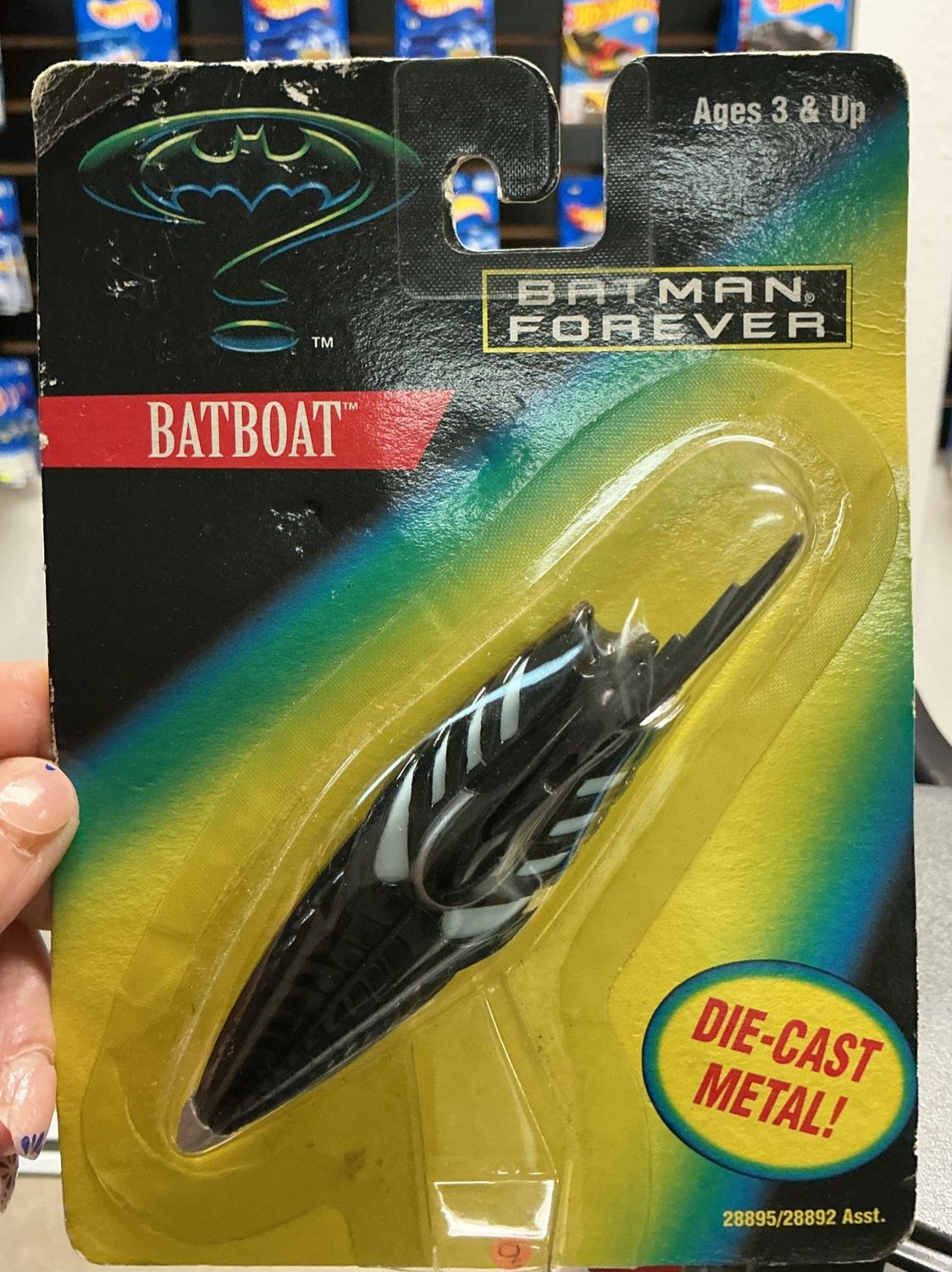 Kenner 1995 1/64 Batman Forever Batboat Diecast BLACK China