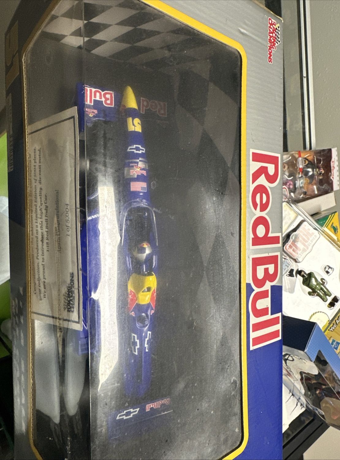 '04 Racing Champions 1:18 Scale Die Cast Replica Red Bull # 51 with coa