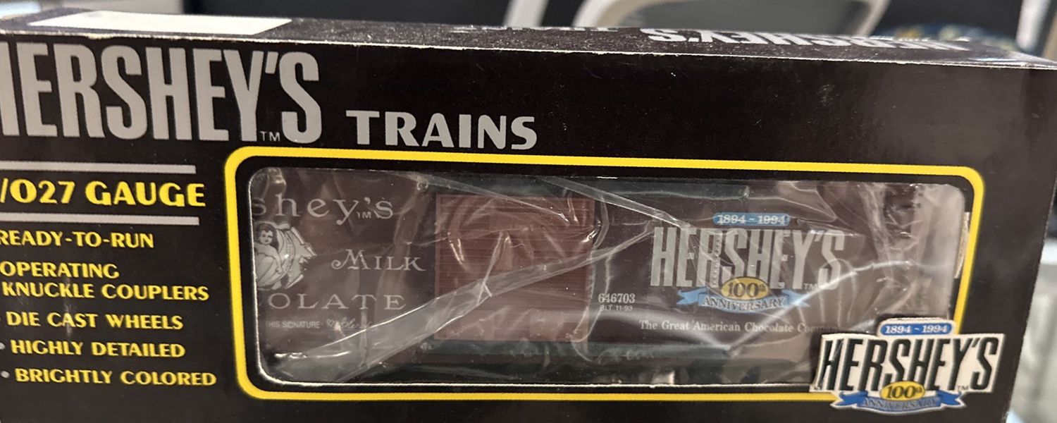 K-LINE 0/027 GAUGE HERSEY'S 1894-1994 BOX CAR 100th ANNIVERSARY