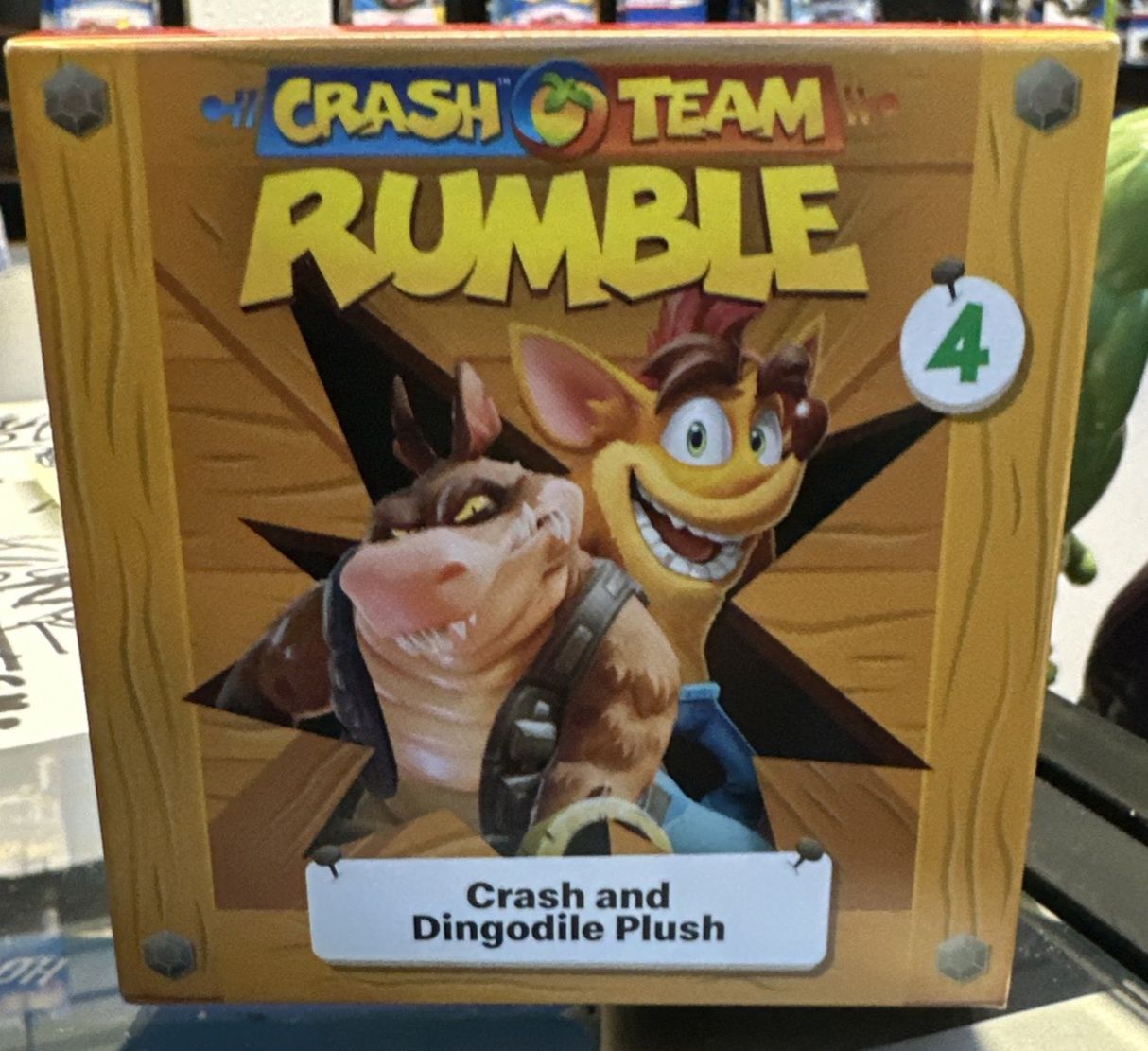 2023 McDonald's Happy Meal Toy CRASH TEAM RUMBLE #4 Crash &amp; Dingodile Plush NEW