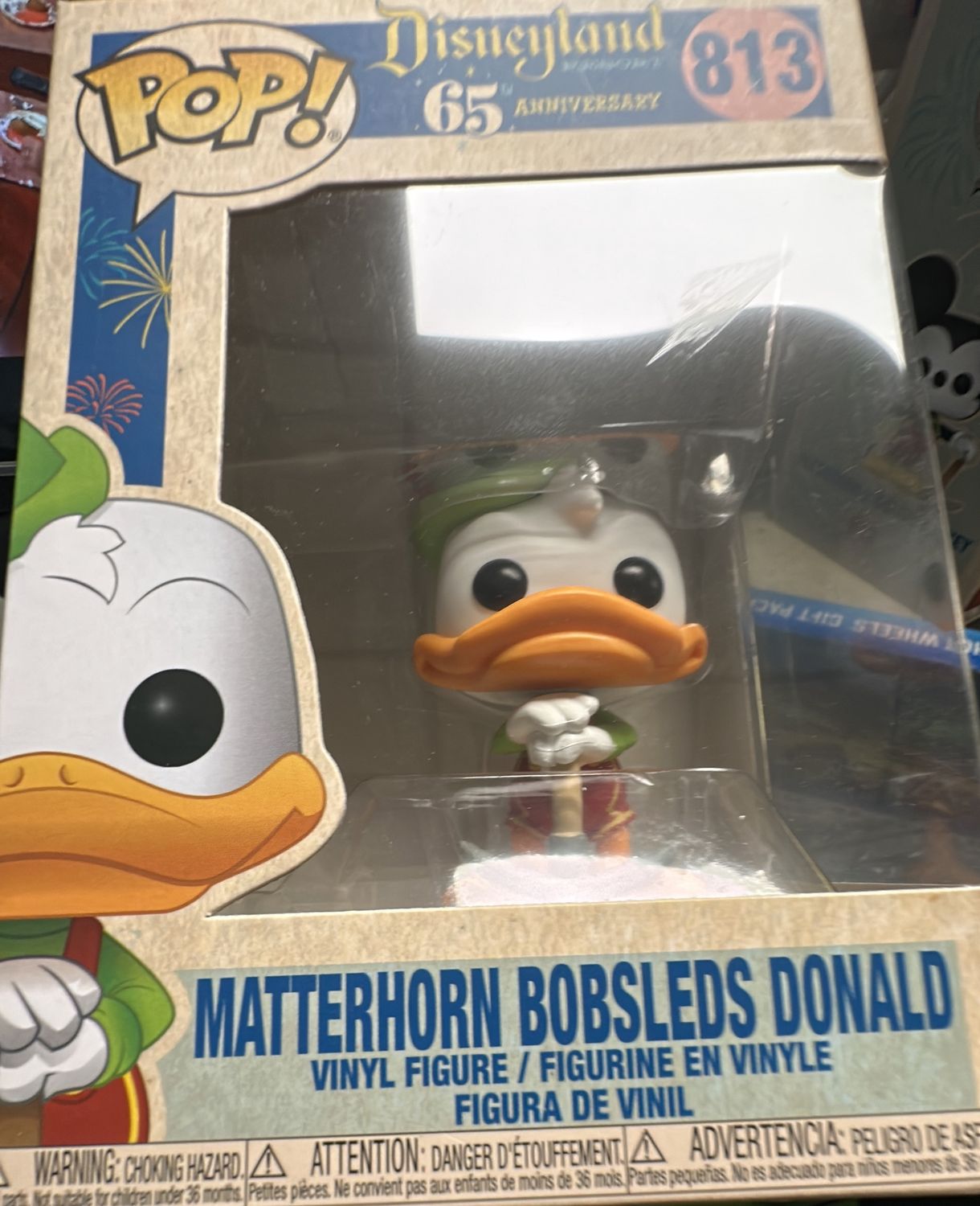 POP Disney 65th anniversary Matterhorn Bob sled Donald 813