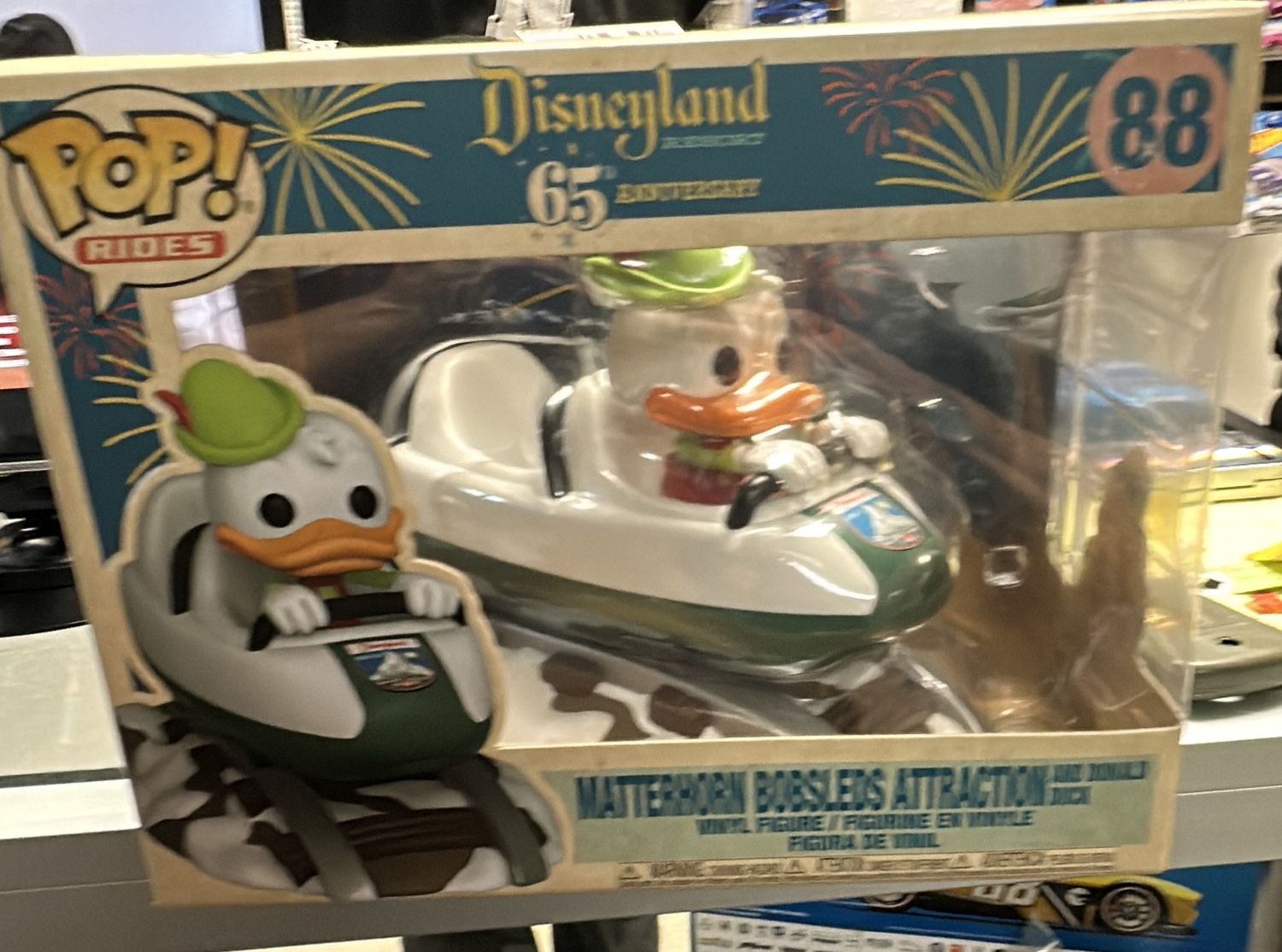 POP matterhorn bobsled attraction and Donald Duck Disneyland 65th anniversary 88