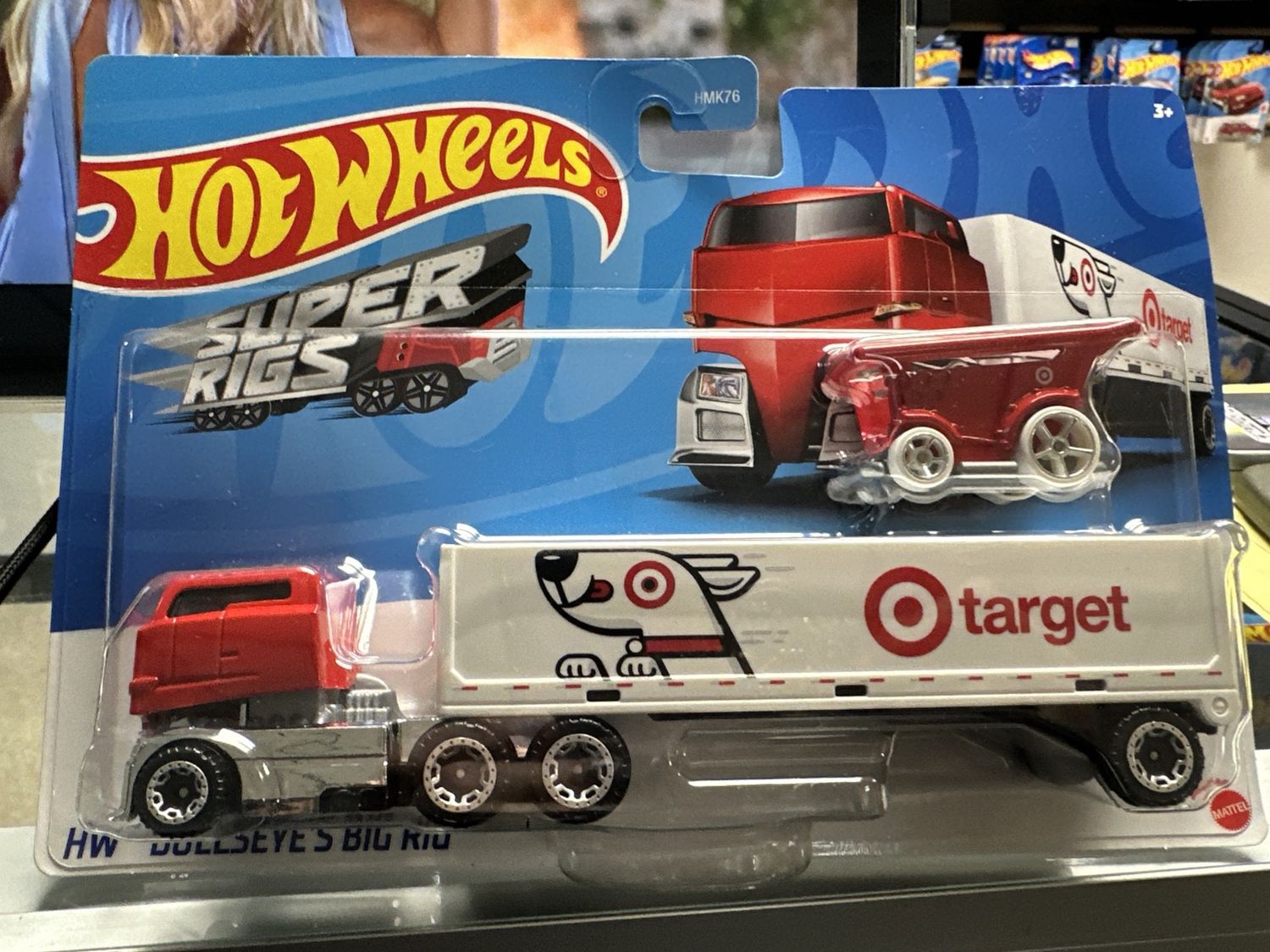HOT WHEELS Super Rigs - Bullseye's Big Rig w/ Cart (1:64 Model Target Exclusive)