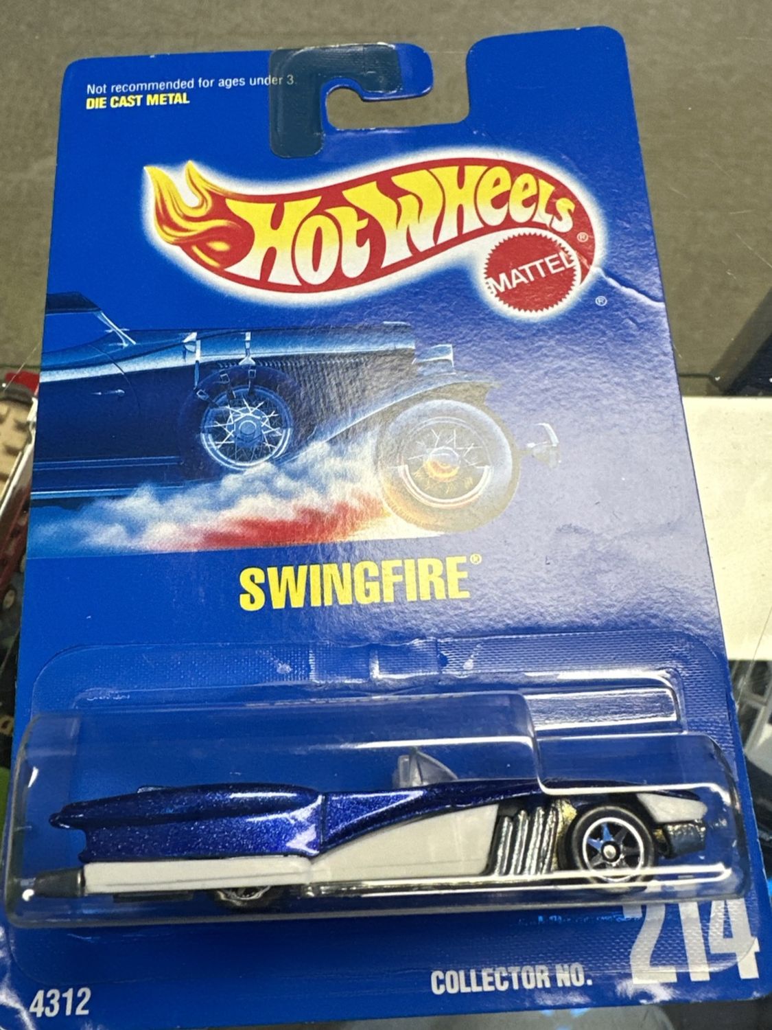 1992 Hot Wheels Swingfire Col. #214 (Blue Version)