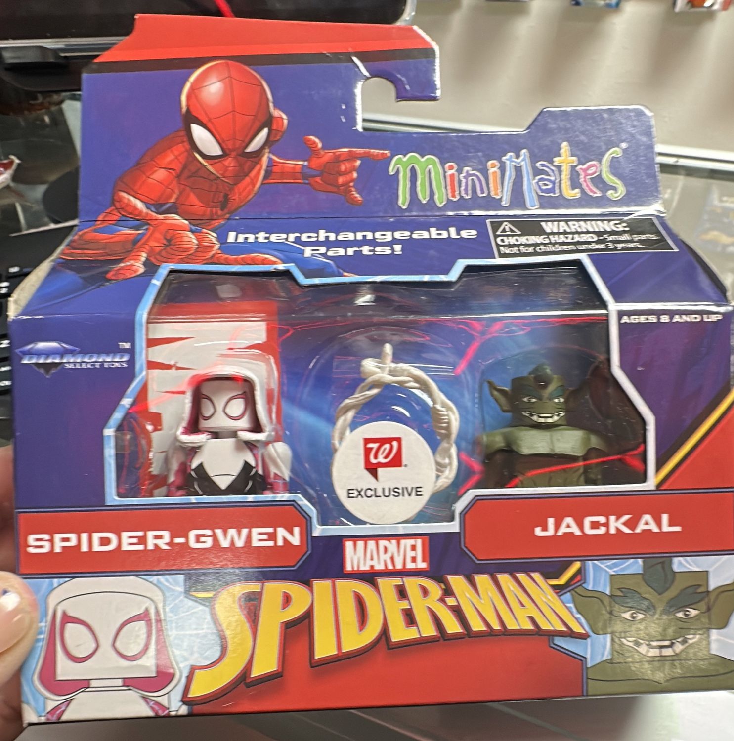 Mini Mates Spider-Man - Spider-Gwen &amp; Jackal - Walgreens Exclusive