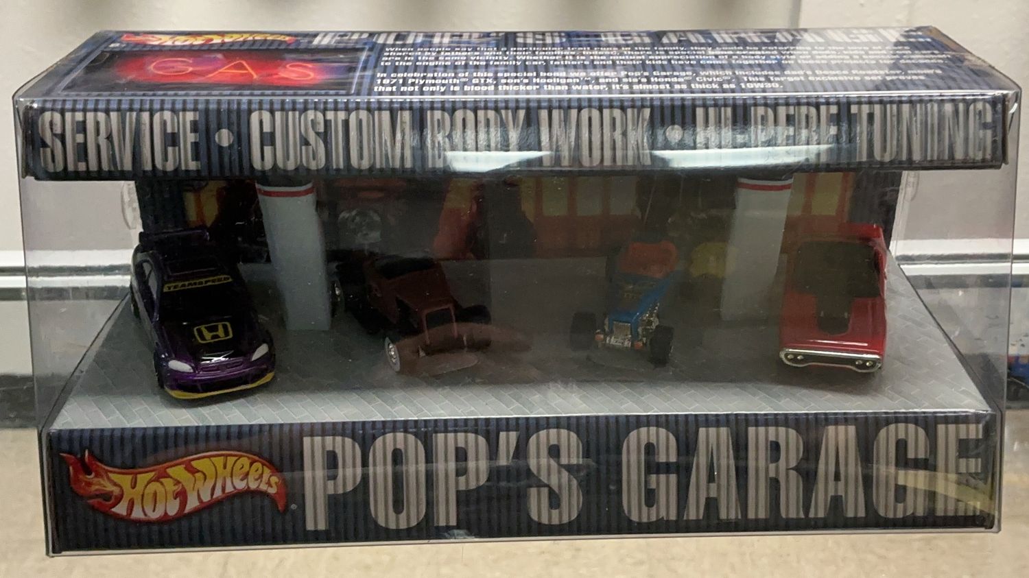 Hot Wheels Pop's Garage 4 Car Set #56149