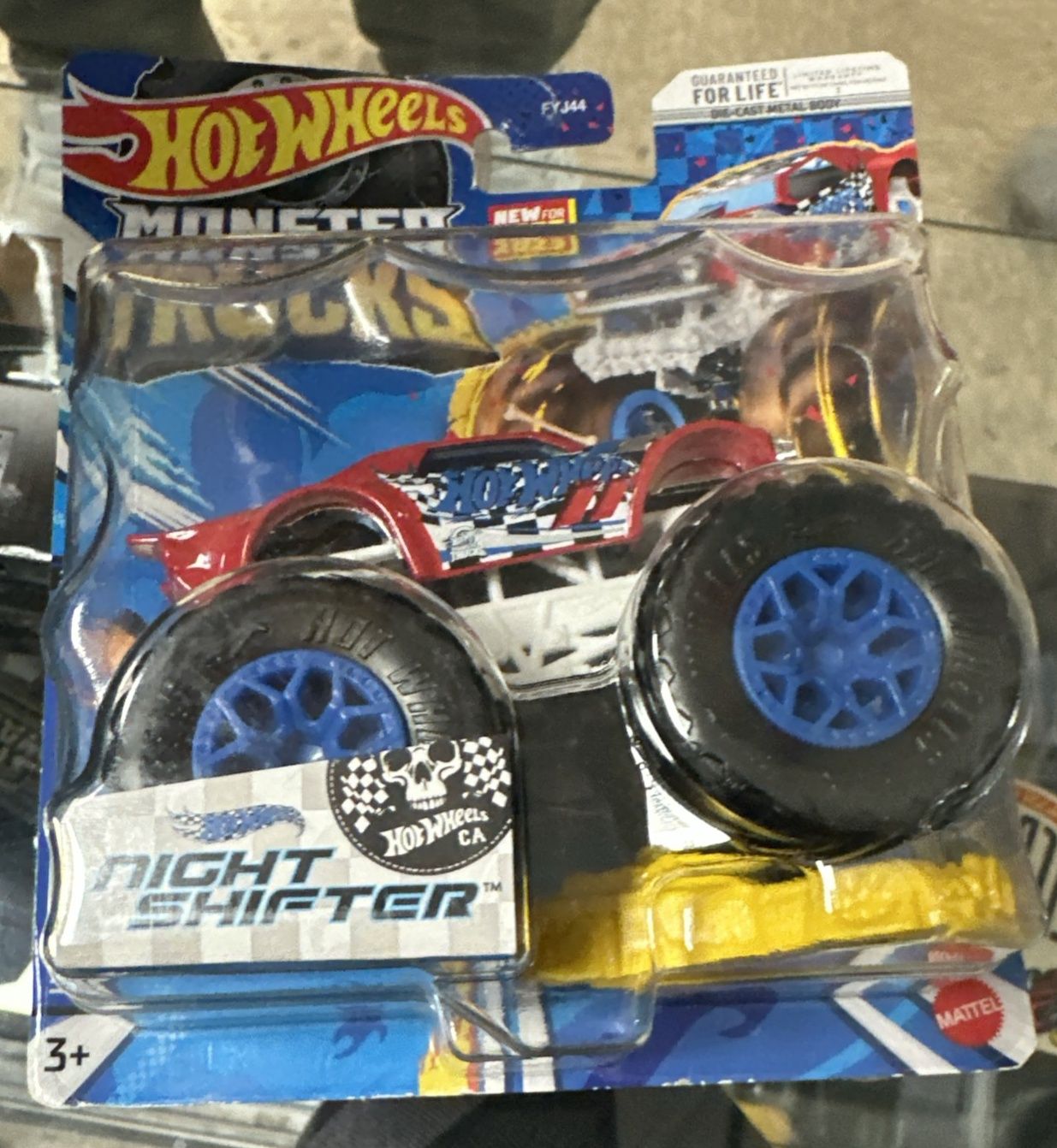 Hot Wheels 1/64 Diecast Monster Trucks Red Night Shifter