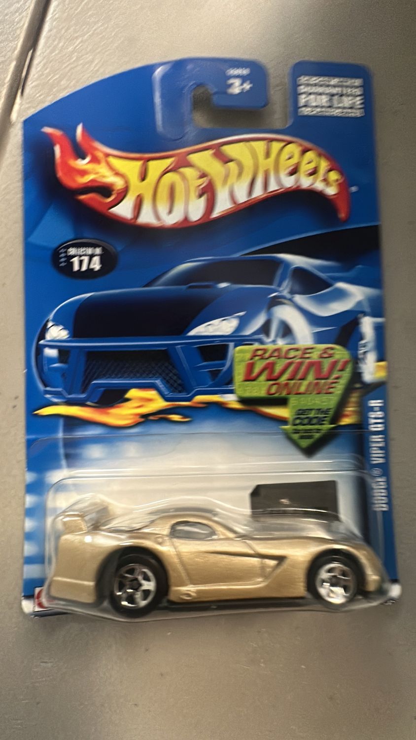 Hot Wheels Dodge Viper GTS-R Silver/bronze