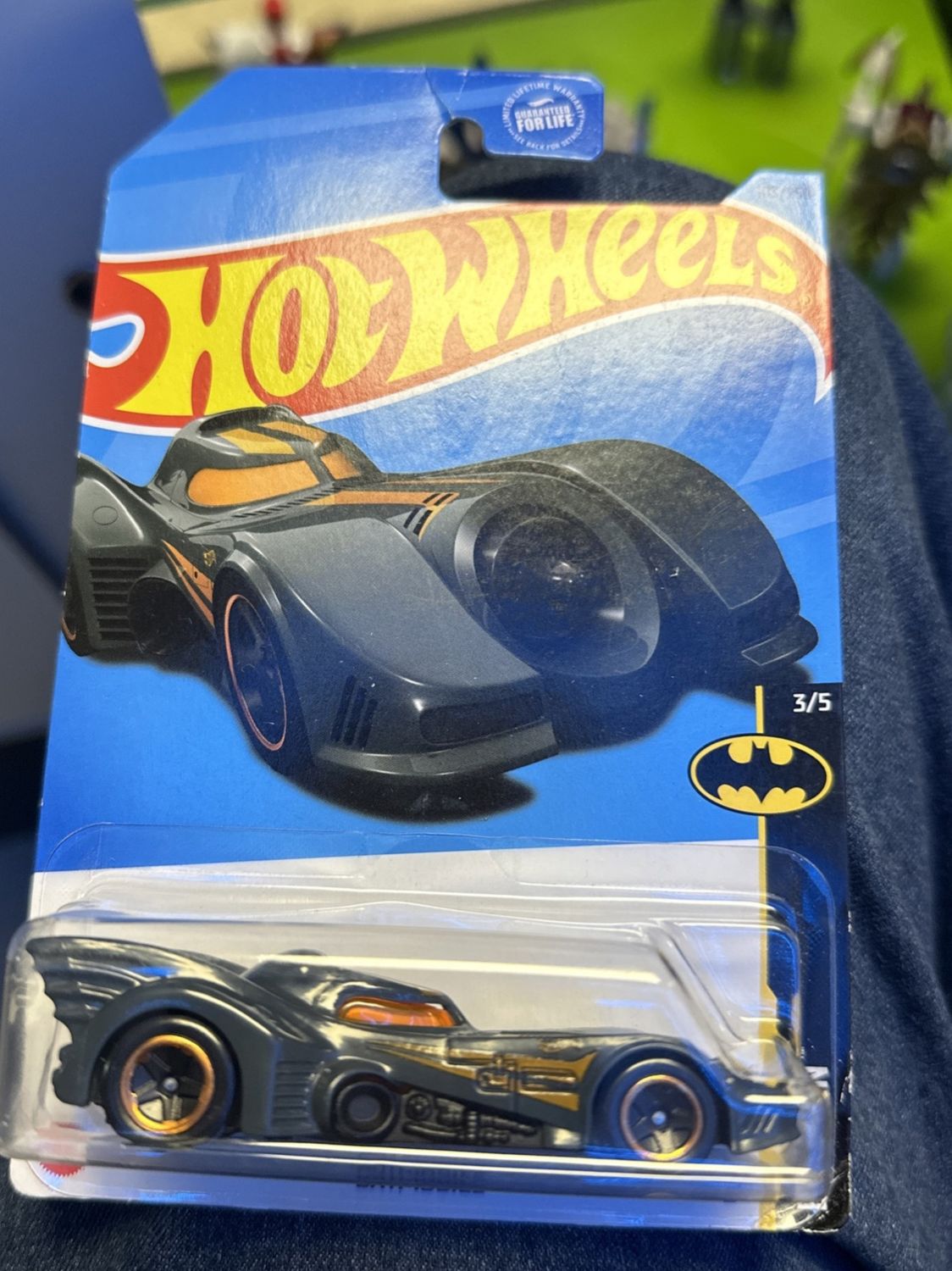 2021 Hot Wheels BATMOBILE #3 of 5 Batman Dark Grey Orange Trim 103 of 250 