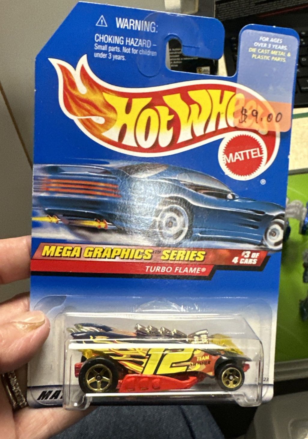 Hot Wheels : Mega Graphics Series Turbo Flame #3 Of 4 / #975