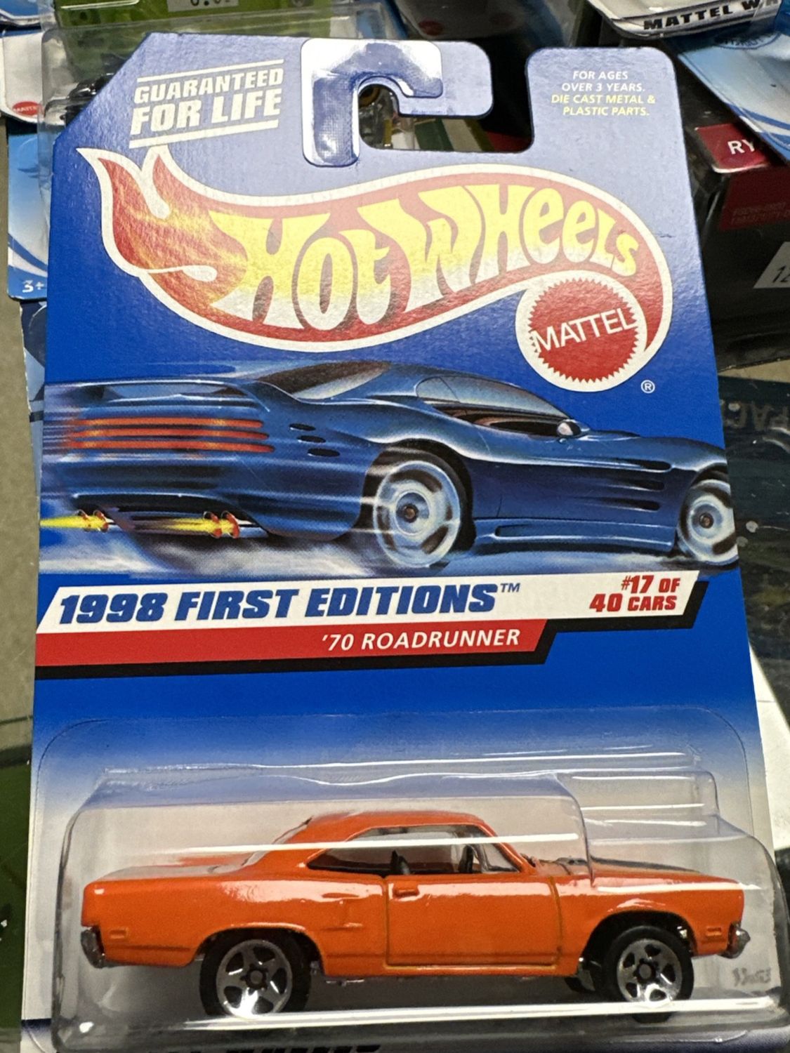 Hot Wheels 1998 First Editions '70 Plymouth Roadrunner  Orange #661