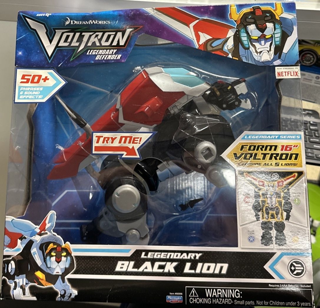 2017 Playmates Dreamworks Voltron Legendary Black Lion 16'' Figure New Netflix