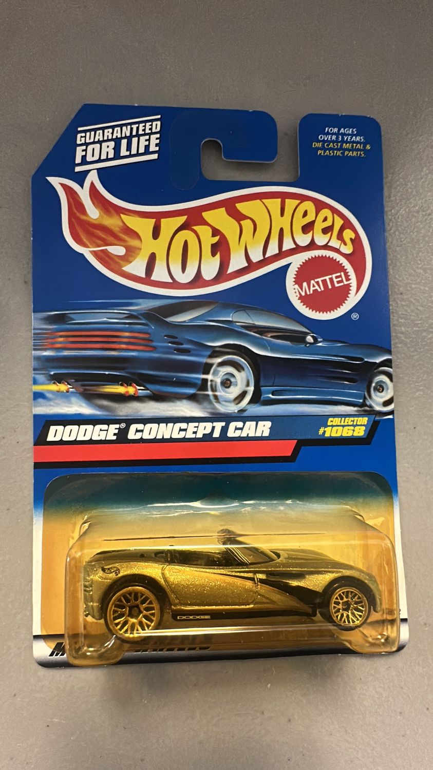 Hot wheels dodge concept car silver