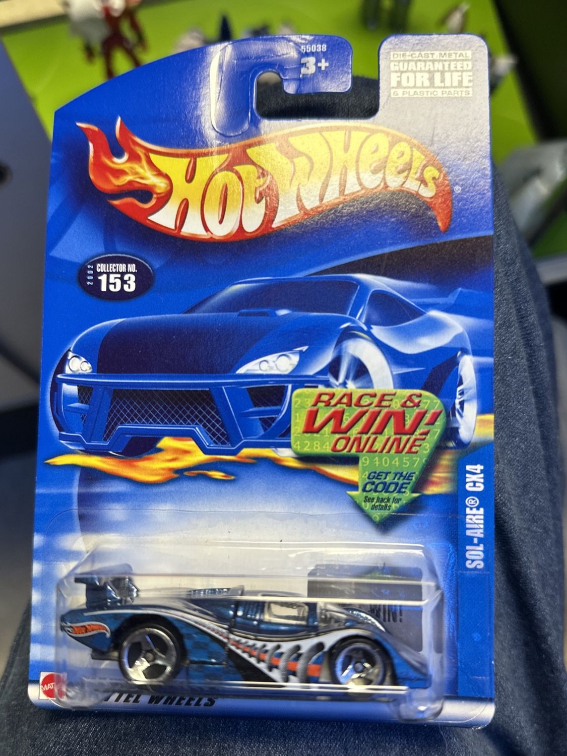 Hot Wheels Sol-Aire CX4 Blue Collector #153 