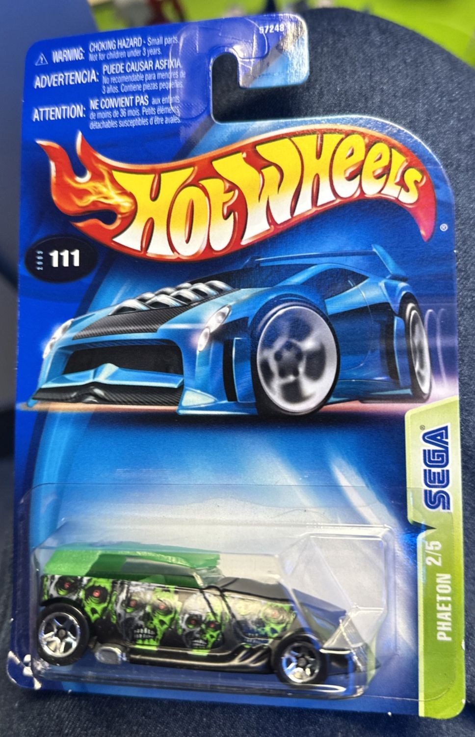 2003 Hot Wheels Phaeton Sega Skull Design 2003 MIP