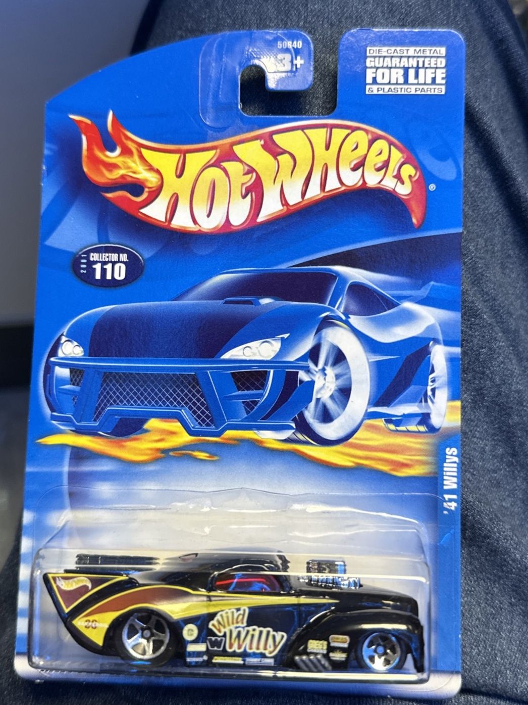 Hot Wheels 2001 Mainline Release #110 '41 Willys Black w/ 5SPs Wild Willy