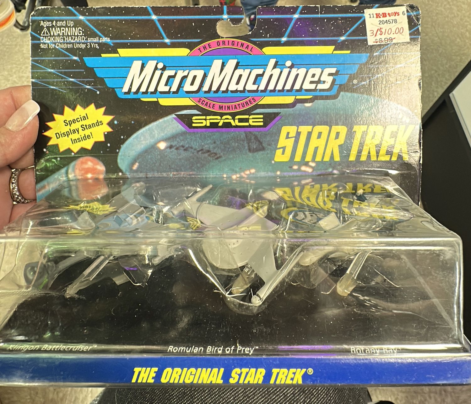 GALOOB MICRO MACHINES ORIGINAL Star Trek Klingon Battle Cruiser