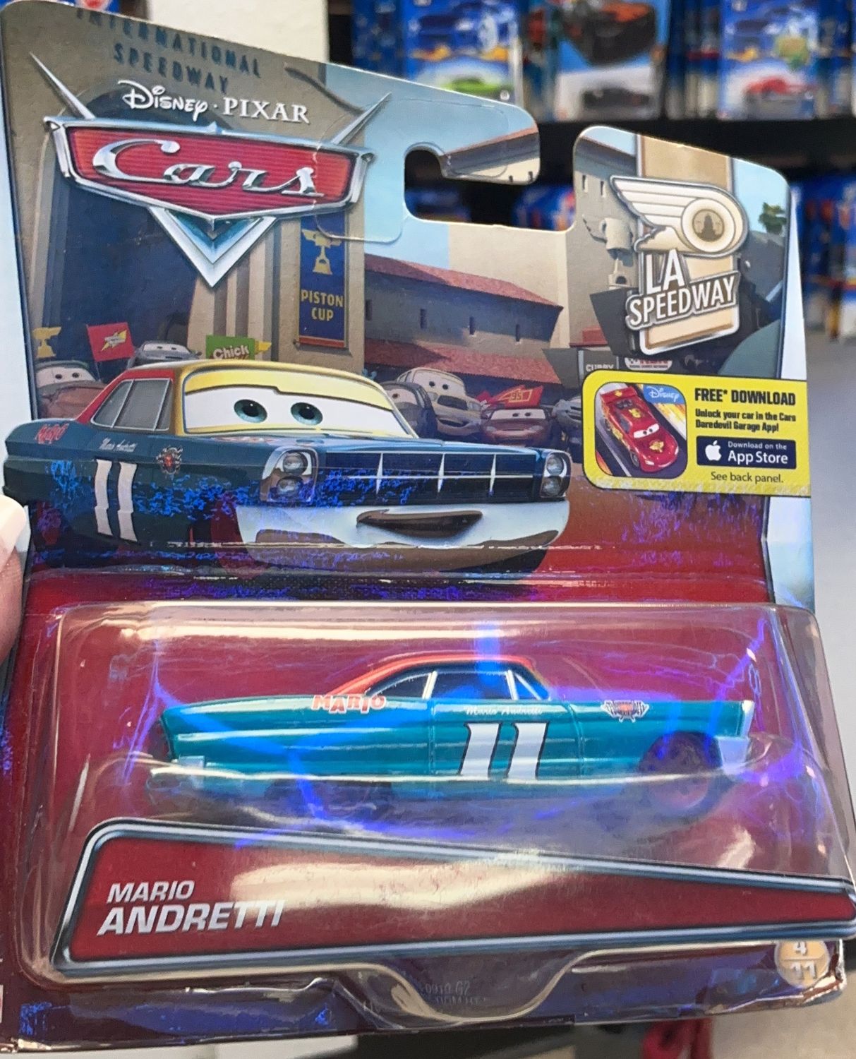 New Mattel Disney Pixar Cars LA SPEEDWAY MARIO ANDRETTI