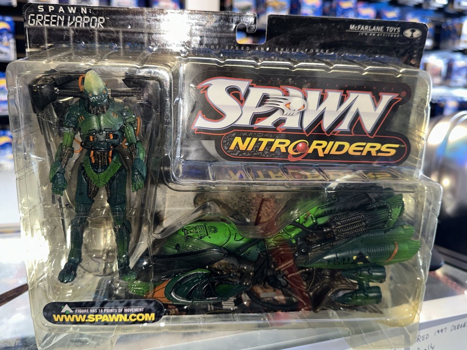 McFarlane Toys Spawn Nitro Riders Green Vapor Action Figure 