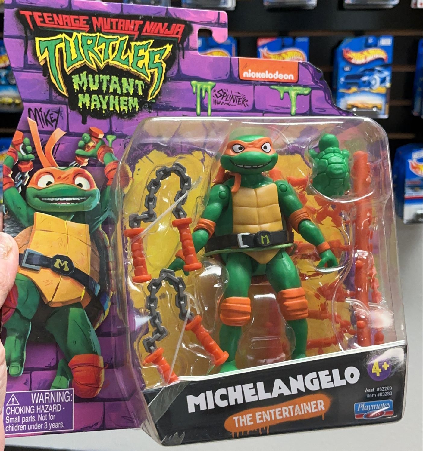 Teenage Mutant Ninja Turtles: Mutant Mayhem Michaelangelo 4.5" Action Figure