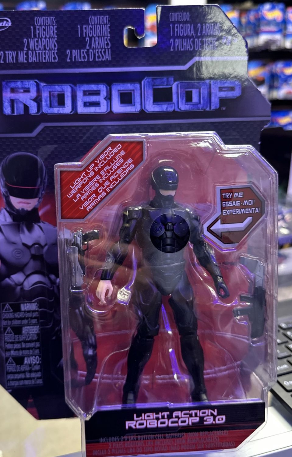 2014 Jada Toys Robcop Light Action Robocop 3.0 6" Figure New