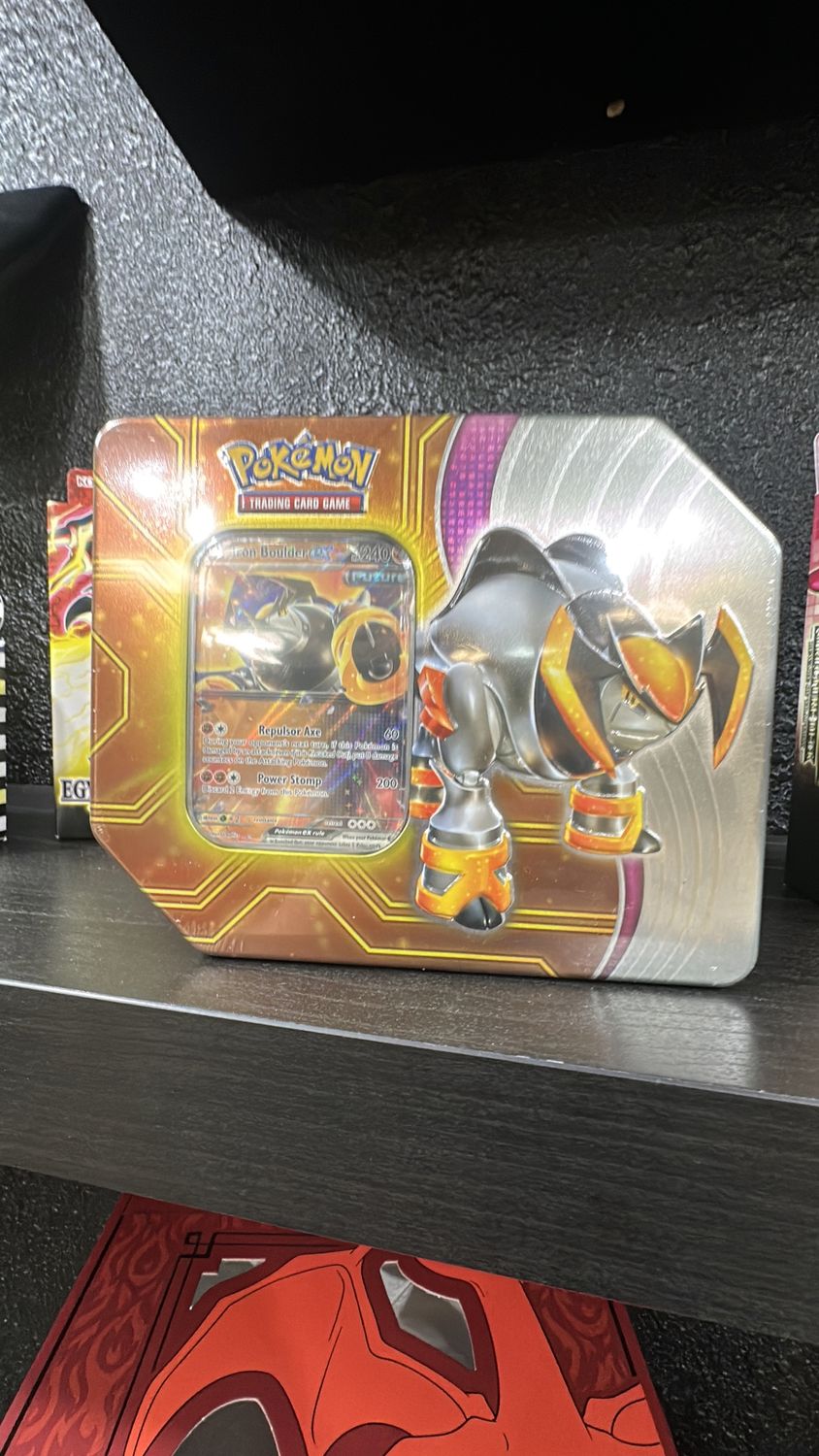 Pokemon Iron Boulder EX Tin