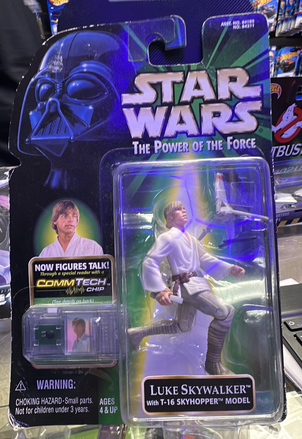 Star Wars Power Of The Force Commtech Luke Skywalker 3.75" Action Figure Hasbro