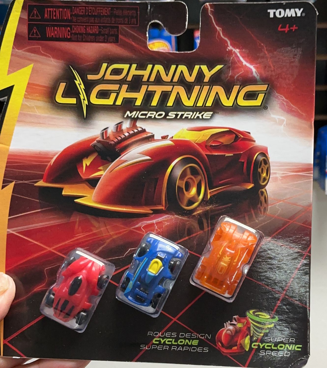 Johnny Lightning Micro Strike Cyclone Super Cylonic Speed TOMY 