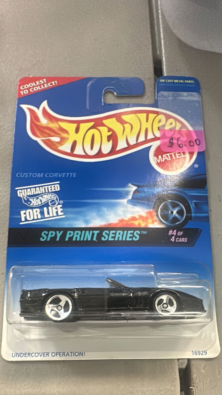 Hot Wheels Custom Corvette spy print series