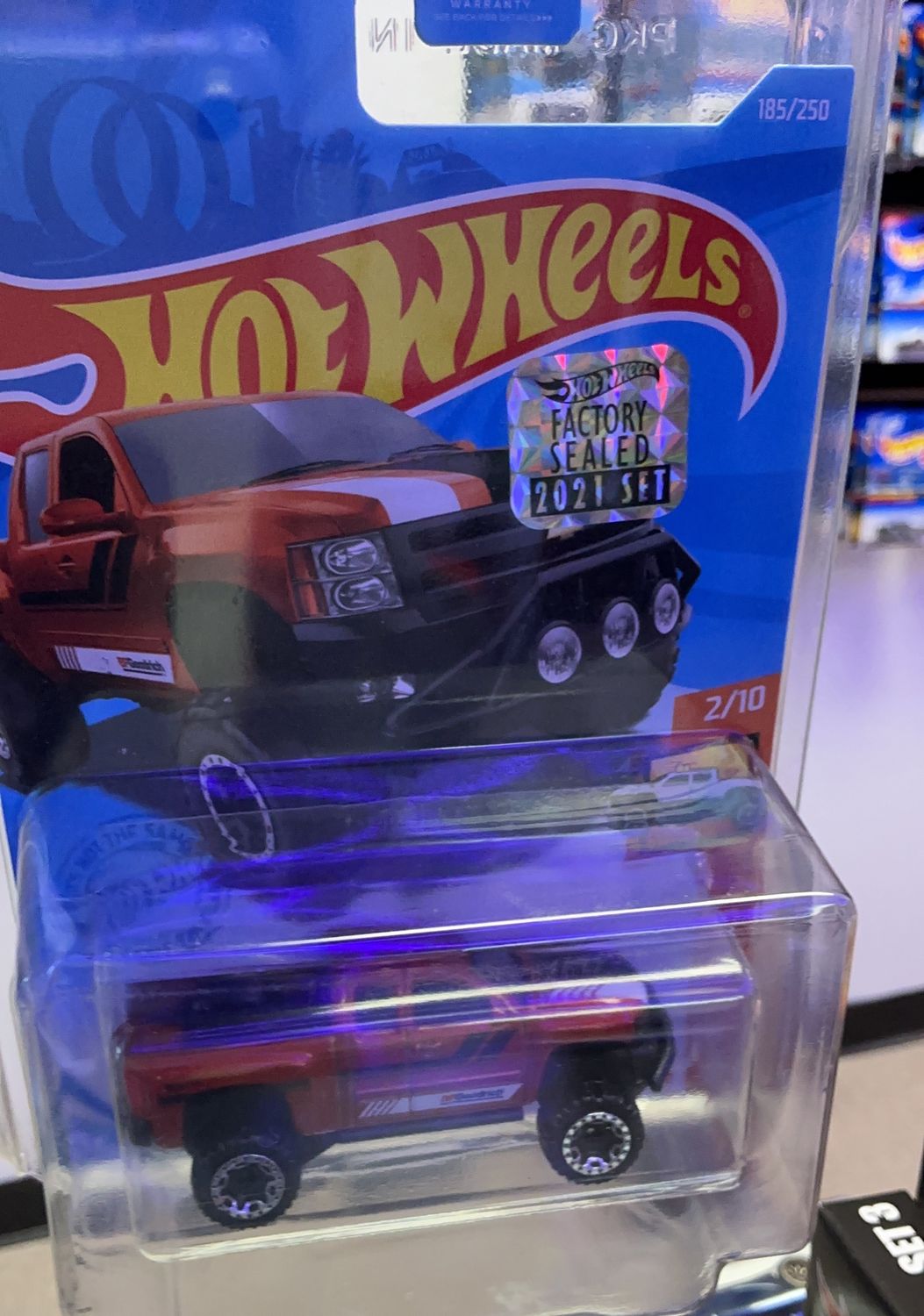 2021 Hot Wheels #185 HW Hot Trucks 2/10 CHEVY SILVERADO OFF ROAD Burnt Orange