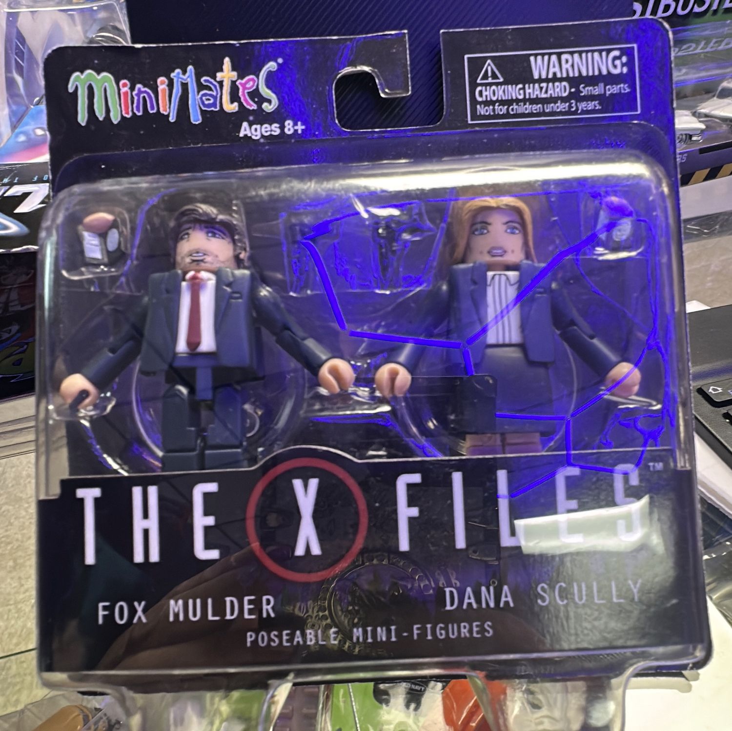 The X-Files Fox Mulder and Dana Scully Minimates Set NEW Diamond Select 2015