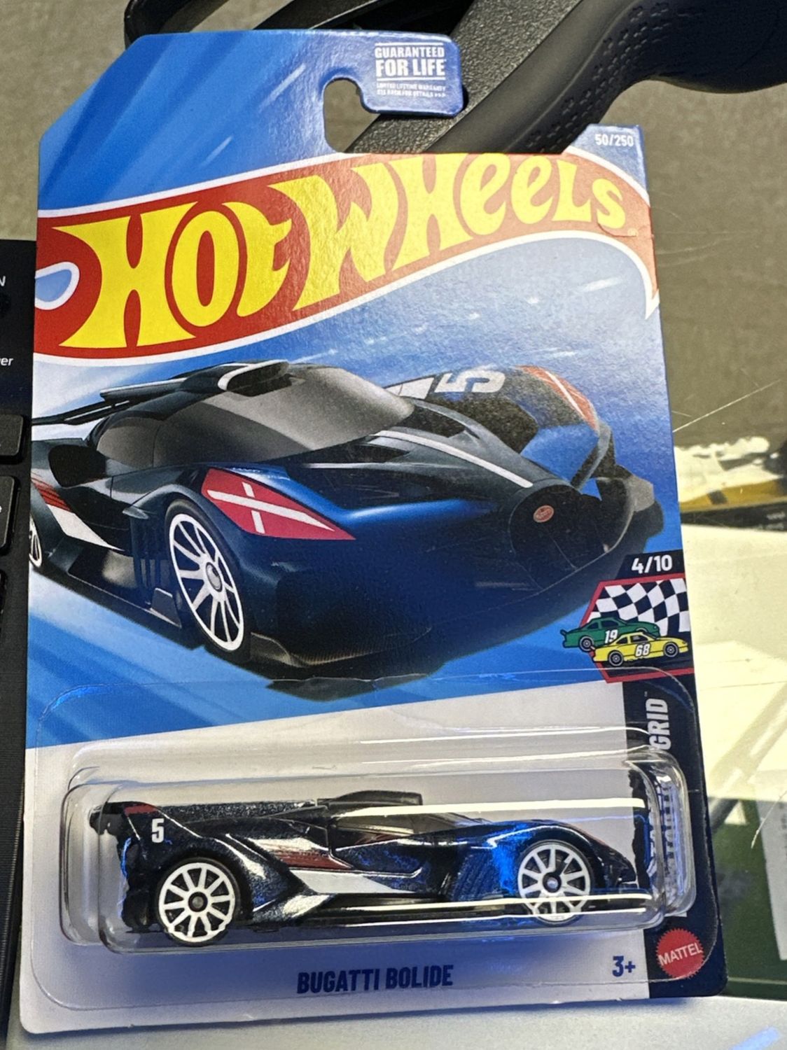 2023 Hot Wheels Bugatti Bolide Black Blue 213/250 HW Exotics 6/10 New