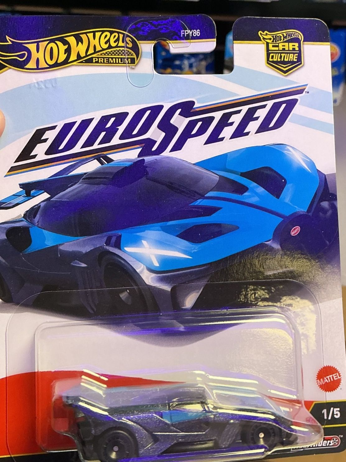 Hot Wheels EuroSpeed Bugatti Bolide Premium Car Culture Real Riders 1/5