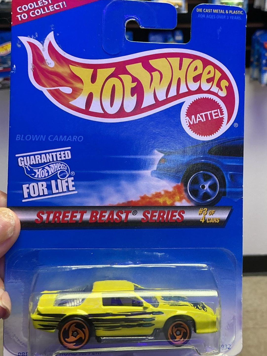 Hot Wheels 1997 Blown Camaro #559 Street Beast Series 3/4 16932 Yellow Sealed 