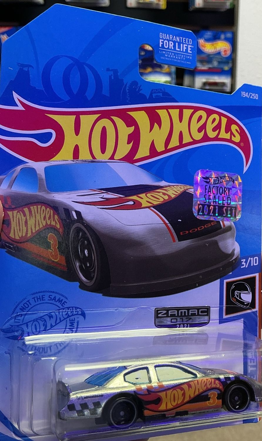 HW Factory Seal Zamac 017 2021 HW Race Team 3/10 Dodge Charger Stock Car 194/250