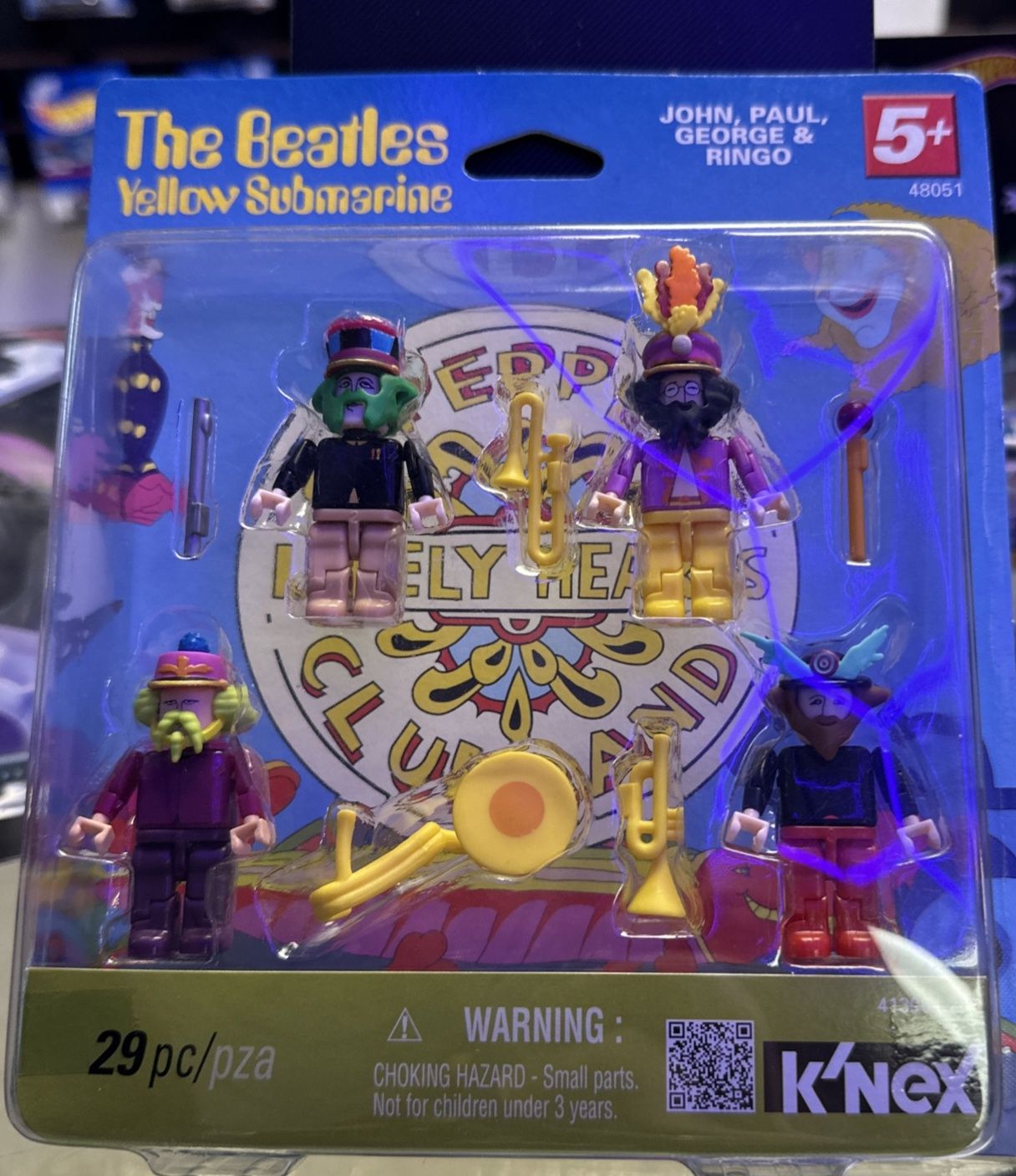 K’NEX The Beatles Yellow Submarine Sgt Pepper 21pc Set (2012) 48051, New!